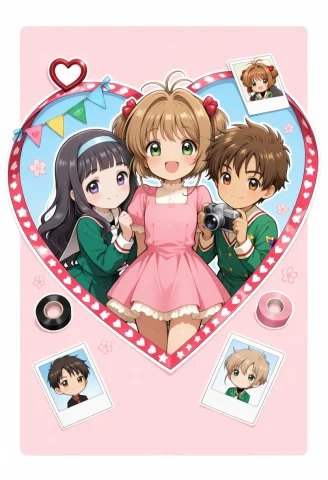 Scr4pbook, Washi Tape, Sticker, White Outline, White Border,... — Stable Diffusion AI Prompt: scr4pbook, washi tape, sticker, white outline, white border, cardcaptor sakura t...