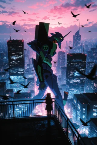 Zidiusart, Njsw33t, This Illustration Captures The Atmospher... — Stable Diffusion AI Prompt: zidiusArt, @NJSW33T, This illustration captures the atmosphere of a city lined w...