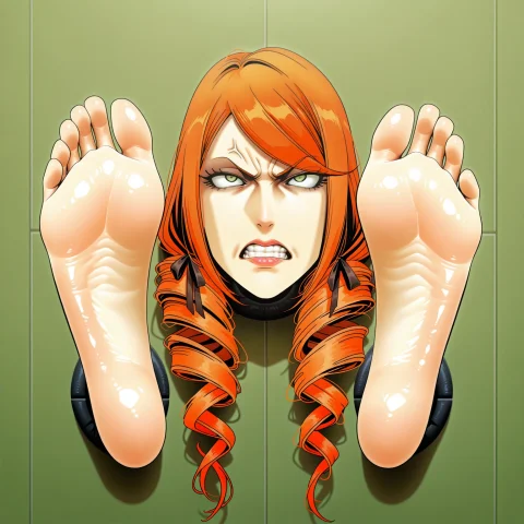1girl, Solo, Tkps, Orange Hair , Long Hair , Twin Drills , H... — Stable Diffusion AI Prompt: 1girl, solo, tkps, orange hair , long hair , twin drills , hair ribbon , green e...