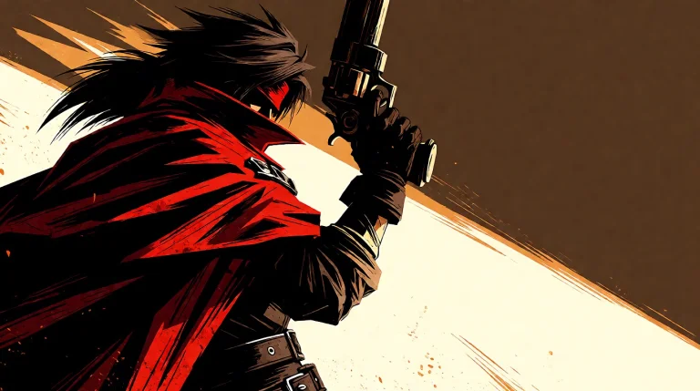Subject And Action Vincent Valentine Stands In A Dynamic Sid...
