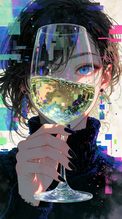Experimental Glitch-art Illustration Based On The Theme Of D...
