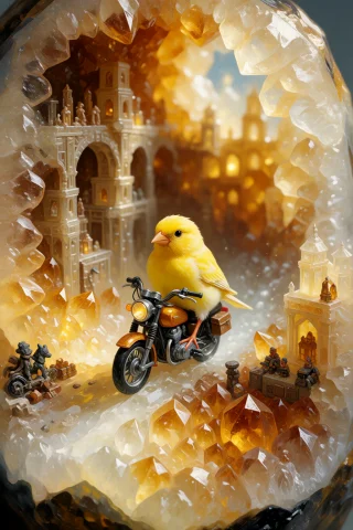 , Grimmspaint, A Breathtaking Oil Painting Of A Cute Real Ye... — Stable Diffusion AI Prompt: , GrimmsPaint, A breathtaking oil painting of a cute real yellow canary riding a...