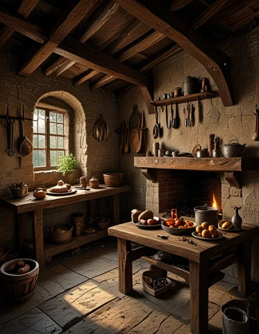 Medieval Kitchen — SDXL AI Prompt: medieval kitchen
