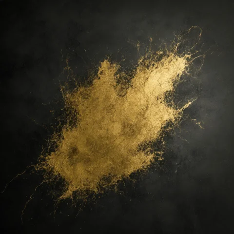 Abstract Art Wallpaper. Gold Color Splash On Dark Grayscale.... — Stable Diffusion AI Prompt: abstract art wallpaper. gold color splash on dark grayscale. masterpiece.