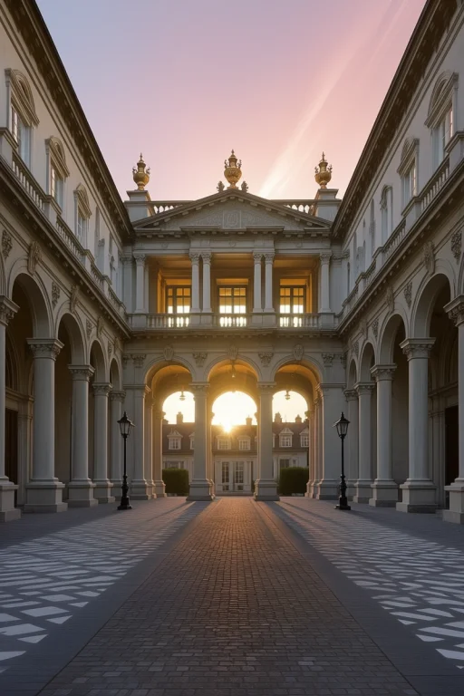 Masterpiece, Best Quality,score7, A Symmetrical, Grand Europ...