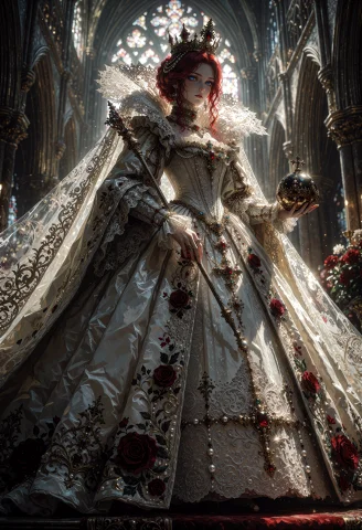 Polished Gothic Fantasy Character Illustration, Anime-influe... — Stable Diffusion AI Prompt: Polished gothic fantasy character illustration, anime-influenced, elegant styliz...