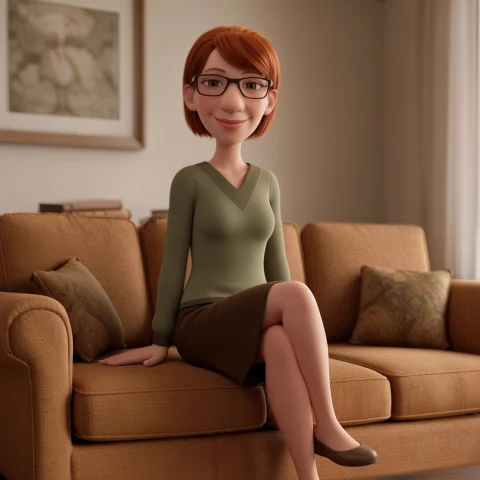 Hartleyrgw, 1girl, Solo, Short Hair, Brown Hair,glasses, Shi... — Stable Diffusion AI Prompt: hartley_rgw, 1girl, solo, short hair, brown hair,glasses, shirt, skirt, sitting,...