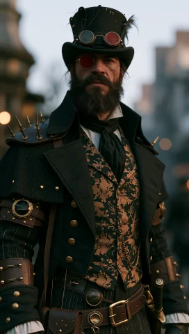 Dcst3ampunk. A Victorian Man. — Stable Diffusion AI Prompt: DCST3AMPUNK. a victorian man.