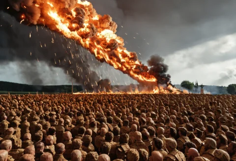 Corkworld, Unholy Evil Prophets Rise Fire Is Raining From Th... — SDXL AI Prompt: corkworld, Unholy evil prophets rise Fire is raining from the endless skies Can...