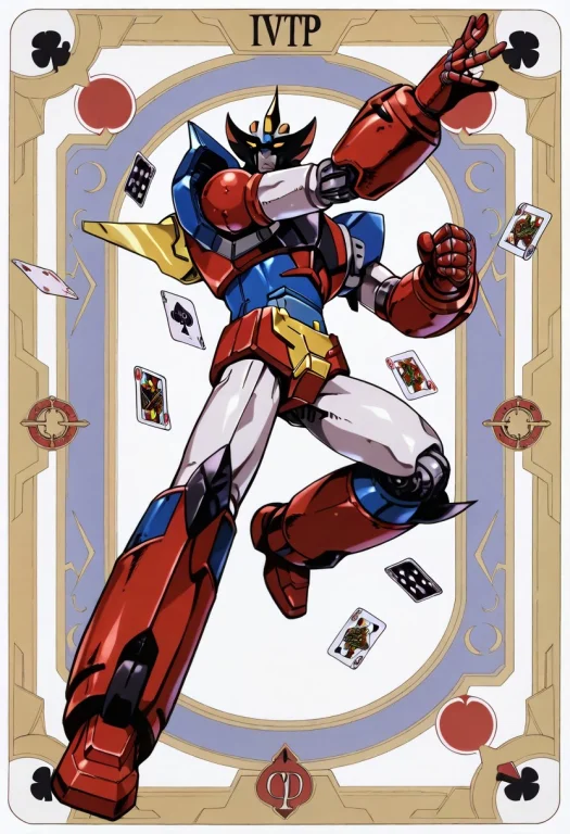 Granfighter, Super Robot, Red Boots, Action Pose, Dynamic Po...