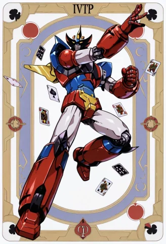 Granfighter, Super Robot, Red Boots, Action Pose, Dynamic Po... — Stable Diffusion AI Prompt: granfighter, super robot, red boots, action pose, dynamic pose, poker ace card b...