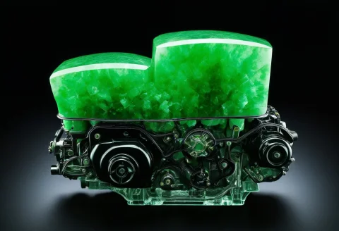 High Quality, Best Quality, Car Engine Made Of Jade, Dual-to... — SDXL AI Prompt: High quality, best quality, car engine made of jade, dual-tone, jade, high gloss...