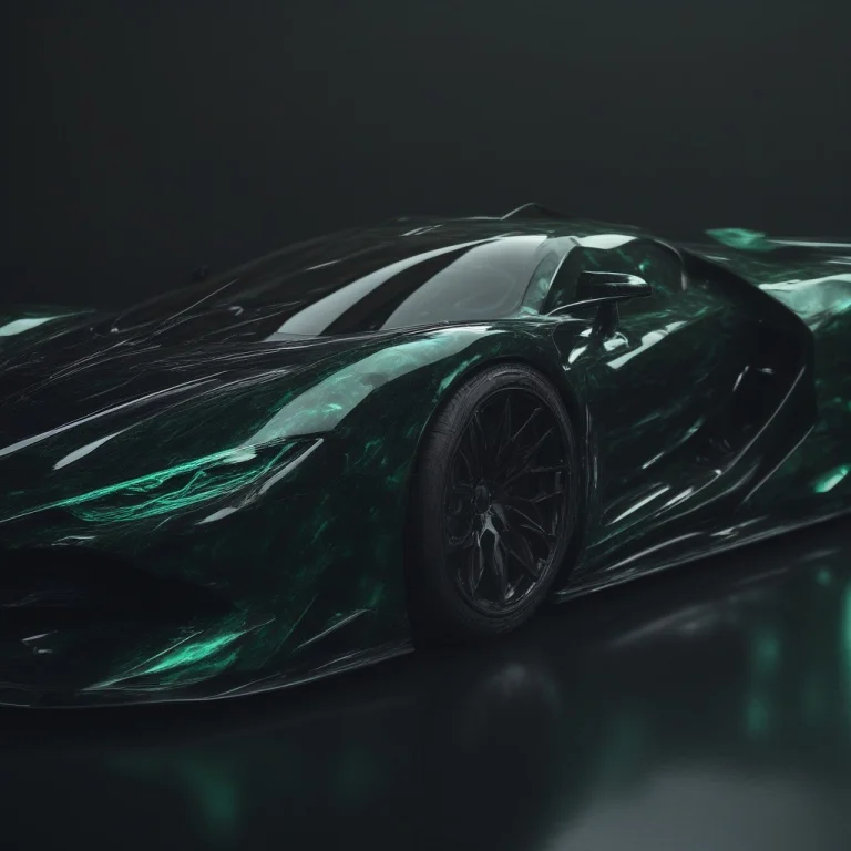 Prompt Sleek Futuristic Hypercar With A Bodywork Of Polished...