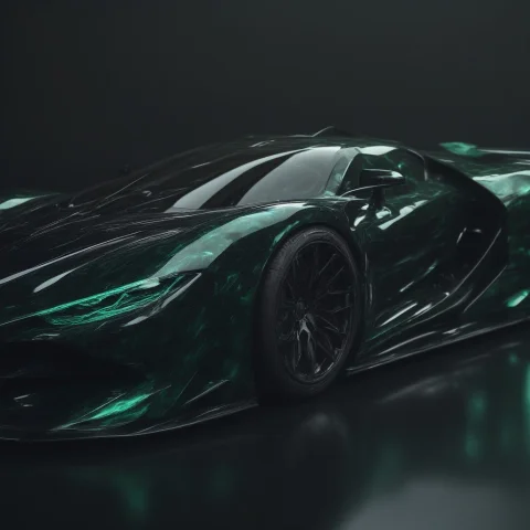 Prompt Sleek Futuristic Hypercar With A Bodywork Of Polished... — SDXL AI Prompt: Prompt: Sleek futuristic hypercar with a bodywork of polished obsidian glass and...