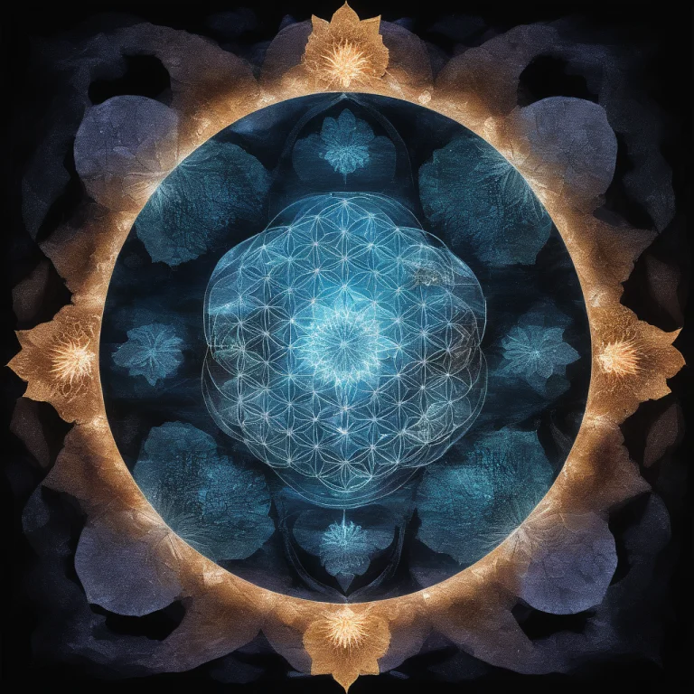 Jmapifyartwork, Flower Of Life Pattern Overlaid On Compositi...