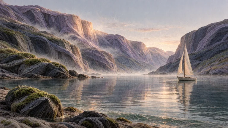 Vtxlumtisse, A Sublime Coastal Panorama Composed For A Wide...