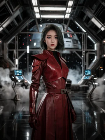 Cinematic Full-body Portrait Of A 22 Year Old Korean Woman W... — Stable Diffusion AI Prompt: Cinematic full-body portrait of a 22 year old Korean woman with striking feature...