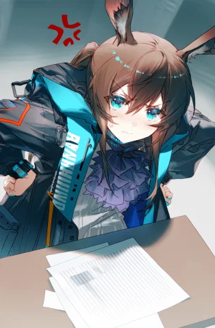 M1nsty, Amiya Arknights, Arknights, 1girl, Solo, Upper Body,... — Stable Diffusion AI Prompt: @m1nsty, amiya (arknights), arknights, 1girl, solo, upper body, cowboy shot, vie...