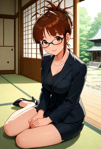 Masterpiece, 1girl, Idolmaster, Akizuki Ritsuko, Black Penci... — Stable Diffusion AI Prompt: (masterpiece), 1girl, idolmaster, akizuki ritsuko, black pencil skirt, black pum...