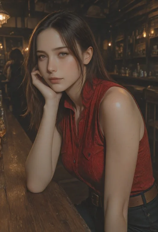 Resident Evil,claire Redfield, Bar,sit,diva1.3,expression,in...