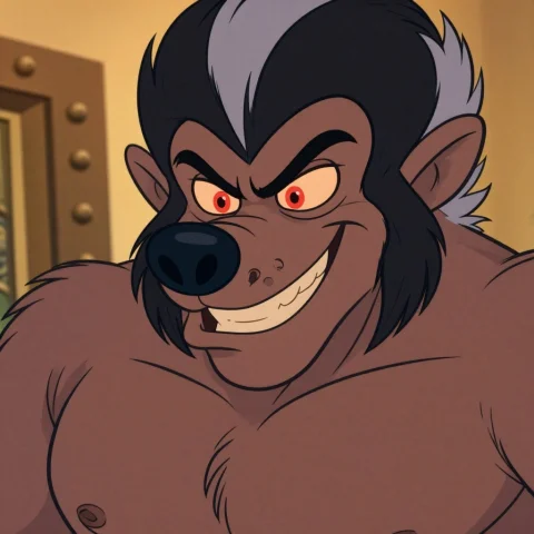 Muscularwerewolf, This Is A Digital Cartoon-style Illustrati... — Stable Diffusion AI Prompt: muscular_werewolf, This is a digital cartoon-style illustration of a muscular, a...