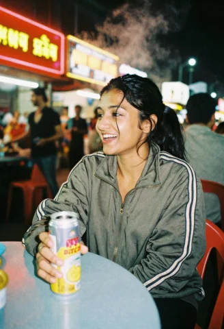 Riwp, Candid 35mm Point-and-shoot Photograph Of The Same 20-... — Stable Diffusion AI Prompt: RIWP, Candid 35mm point-and-shoot photograph of the same 20-year-old Indian_woma...