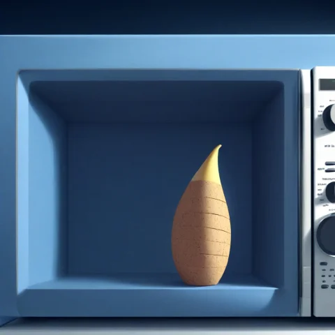 Corkworld,all In The Microwave,half Of The Banana Is Cork ,t... — SDXL AI Prompt: corkworld,(all in the microwave)),((Half of the banana is cork ),((the banana sh...