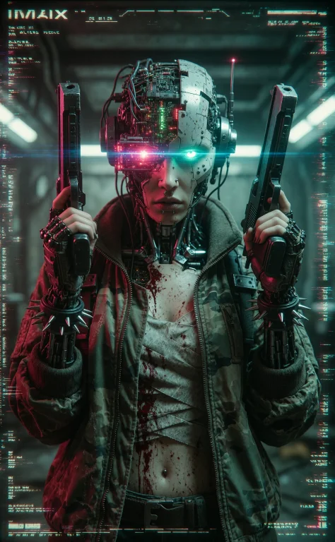 Medium Imax Cinema Still  Cyberpunk-style, Futuristic Loratr...