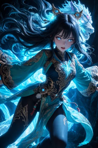 Girl, Highly Detail, Ornate Clothing, Intricate Embroidery,... — Stable Diffusion AI Prompt: girl, highly detail, ornate clothing, intricate embroidery, expressive eyes, flo...