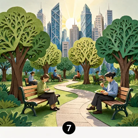 Lorapqwenimage218stepv011.0 Urban Life 2d Paper-cut Art Of A... — Stable Diffusion AI Prompt: Urban life 2d paper-cut art of adults enjoying a lunch break in a city park. Br...