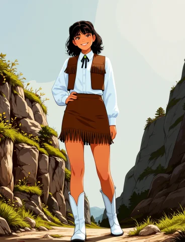 Masterpiece, Best Quality, Detailed Background, Score9,1girl... — Stable Diffusion AI Prompt: masterpiece, best quality, detailed background, score_9,1girl, solo, annie_shaid...