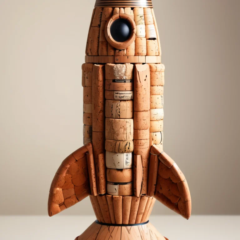 Corkworld, A Cork Rocket Is Wedged Tightly Into The Neck Of...