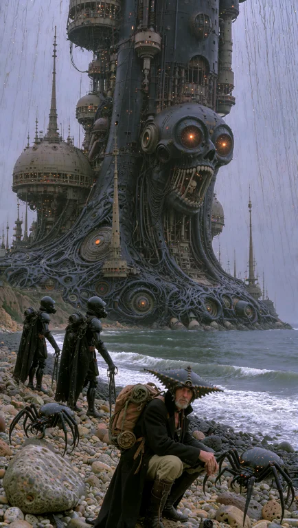 An0th3rworlds, Dcvstexp. A Retro Fantasy Scene Showing The B...