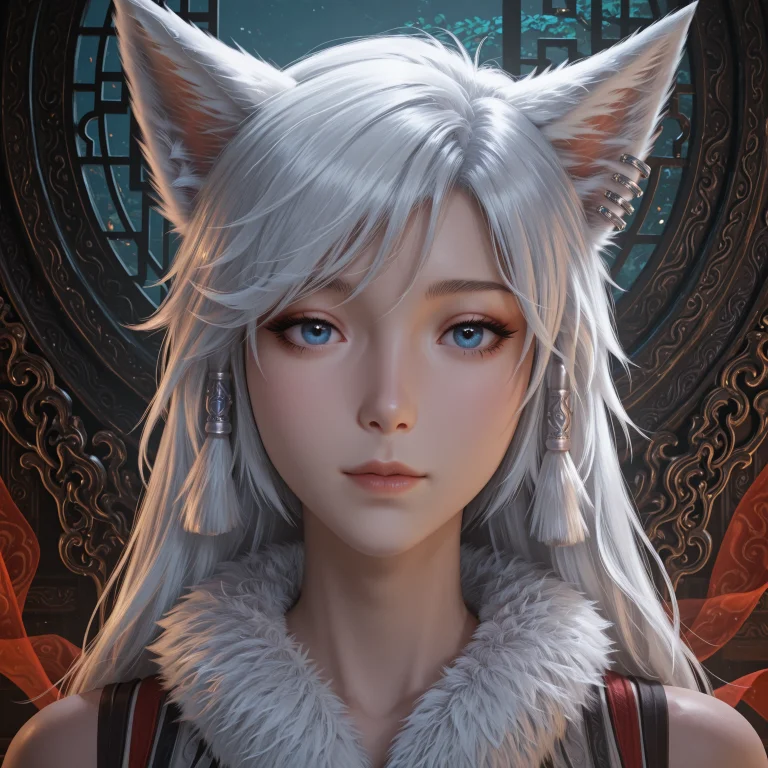 Lorayin Yue Il V71,yin Yue,animal Ears,fox Ears,blue Eyes,lo...