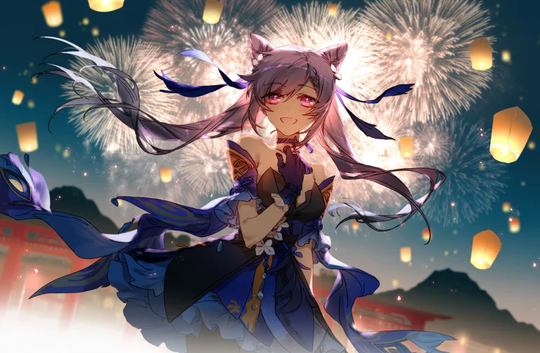 M1nsty, Keqing Genshin Impact, 1girl, Solo, Dress, Liyue, St...