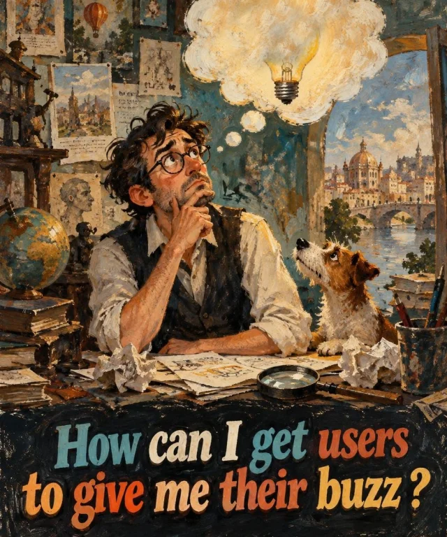 Close To  A Man Search An Idea, Painting Style, Colors, With...