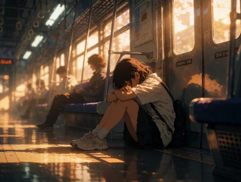 Golden Hour Lighting, Soft Focus Bokeh, Nostalgic Anime Aest... — Stable Diffusion AI Prompt: golden hour lighting, soft focus bokeh, nostalgic anime aesthetic, warm sun-dren...
