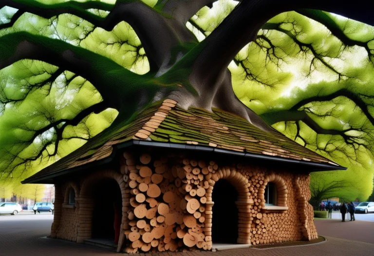 In The Heart Of The City, A Grand Cork Tree Has Taken Root....