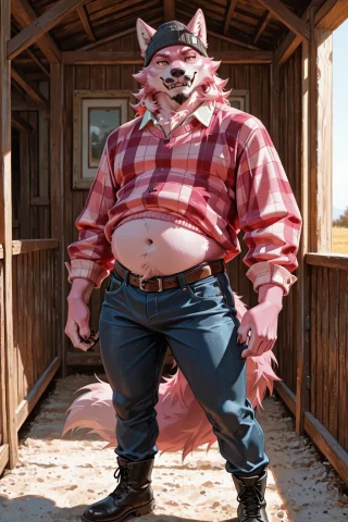 1man Dressed As Button-up Flannel Shirt, Dark Denim Jeans, W... — Stable Diffusion AI Prompt: 1man dressed as button-up flannel shirt, dark denim jeans, work boots, leather b...