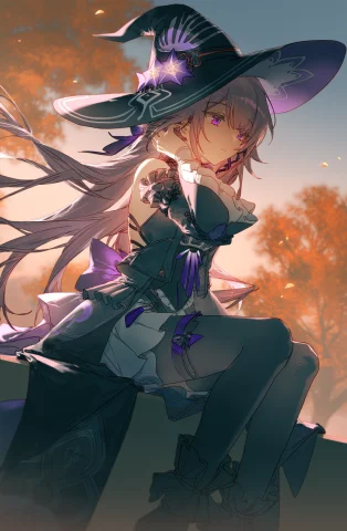 M1nsty, The Herta Honkai Star Rail, 1girl, Solo, Sitting, Si... — Stable Diffusion AI Prompt: @m1nsty, the herta /(honkai: star rail/), 1girl, solo, sitting, sitting on ledge...