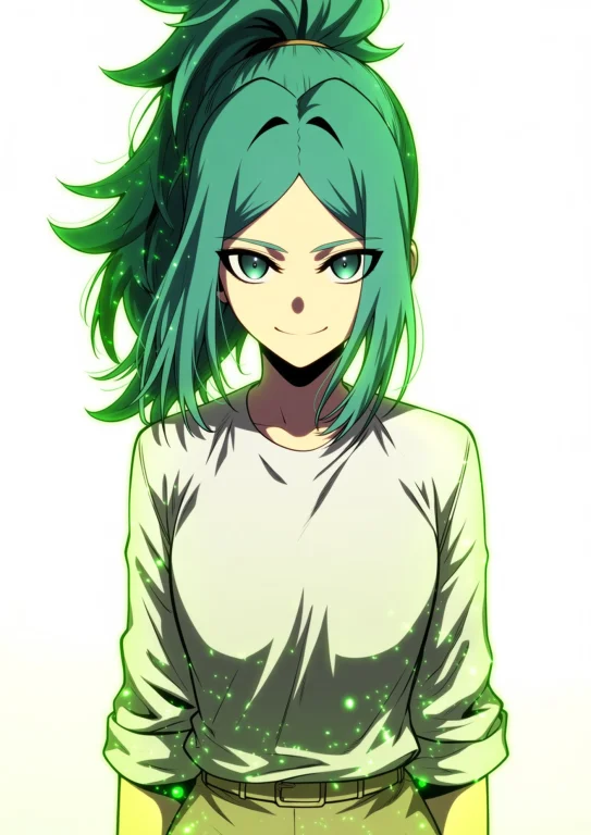 Lanisa, Lanisaoutfit3, 1girl, Solo, Green Eyes, Green Hair,...