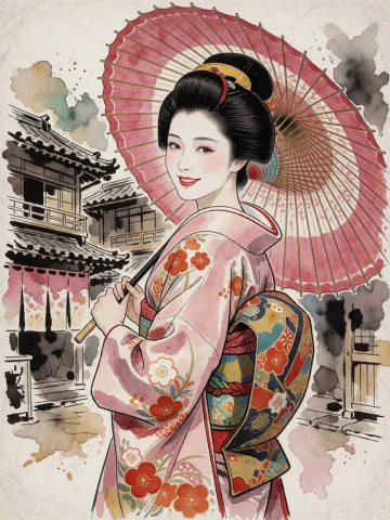 A Magnificent And Highly Elegant 2d Japanese Fashion Illustr... — Stable Diffusion AI Prompt: A magnificent and highly elegant 2D Japanese fashion illustration of a beautiful...