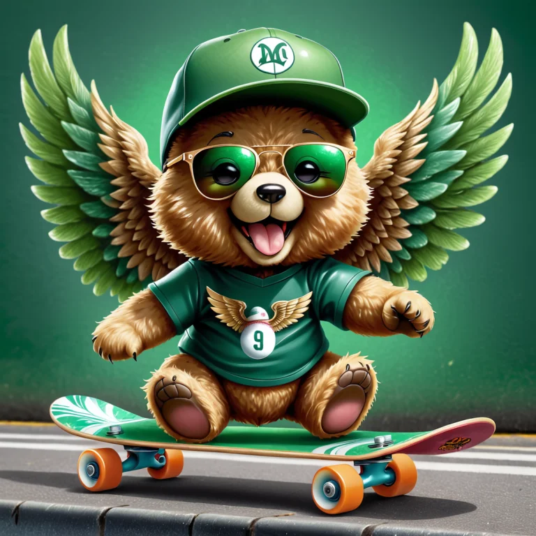 Made Of Jade, Adorable Teddy Bear, Wearing Sunglasses, Open...