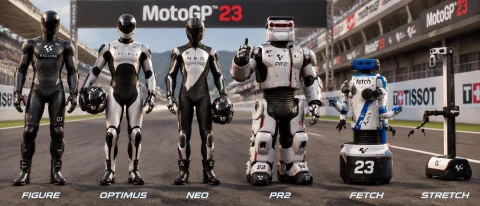 Render These Suits And Units As Motogp 23 Characters In Each... — Stable Diffusion AI Prompt: render these suits and units as MotoGP 23 characters in each of these distinctiv...