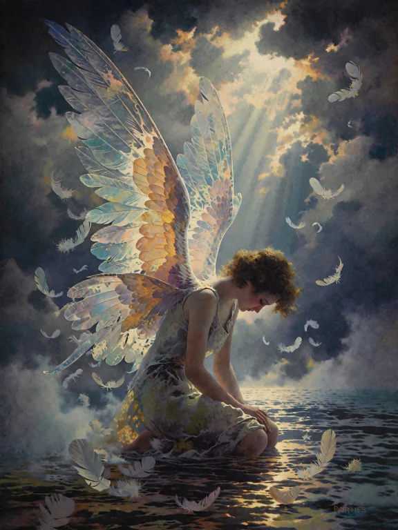 Parrish Light Style, Oil Painting Masterpiece, Parrish Light...