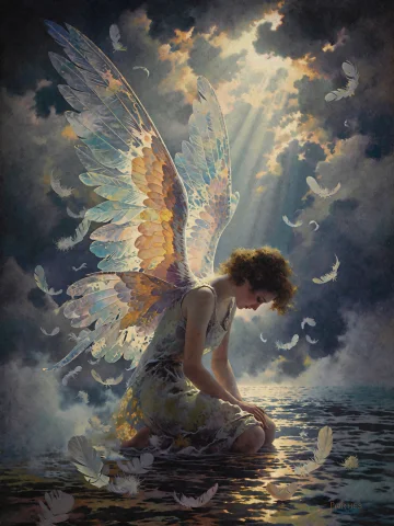 Parrish Light Style, Oil Painting Masterpiece, Parrish Light... — Stable Diffusion AI Prompt: Parrish light style, oil painting masterpiece, Parrish light style painting, mir...