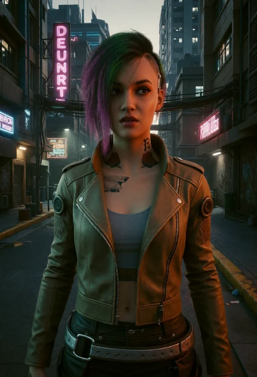 Jud14lv4r3z, 3d Render, Cyberpunk City