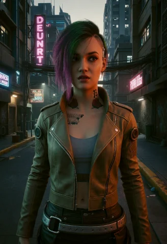 Jud14lv4r3z, 3d Render, Cyberpunk City — Stable Diffusion AI Prompt: jud14lv4r3z, 3d render, cyberpunk city