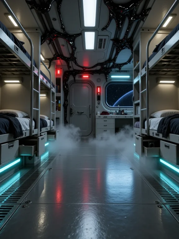 3d3nsh1p, Cr3wqu4rt3rs, Very Low Floor-level View Of The Sam...