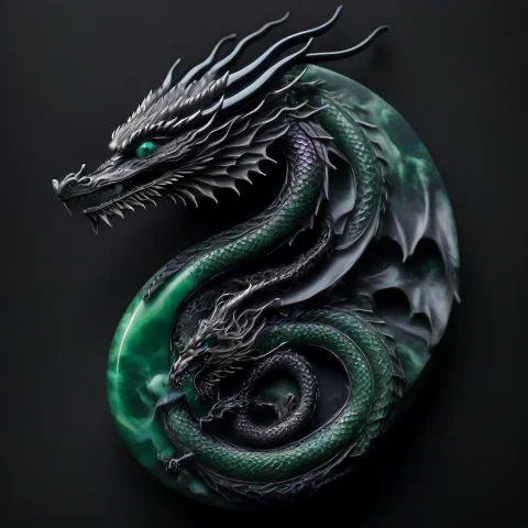 Intricate, Detailed, Dragon1.5, Obsidian Jade — SDXL AI Prompt: intricate, detailed, ((dragon:1.5)), Obsidian Jade